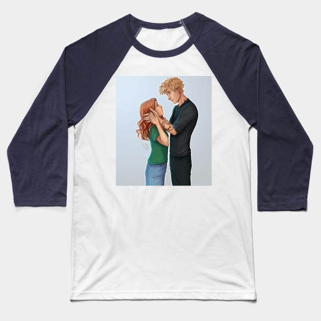 Clary and Jace Baseball T-Shirt by ritta1310